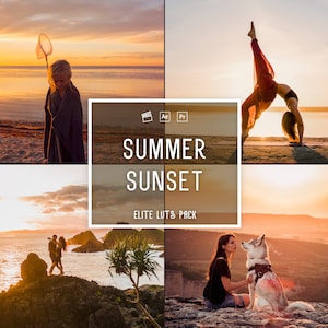 Summer Sunset Video LUTs | Color Grading | DaVinci Resolve | Mobile and Desktop | Premiere Pro | VN Pro | Final Cut Pro | Unique