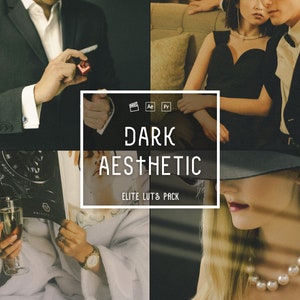 10 Dark Aesthetic LUTs Color Grading | Photo and Video | Mobile & Desktop | Video Presets| VN Video| Premiere Pro| Lumafusion| Final Cut Pro