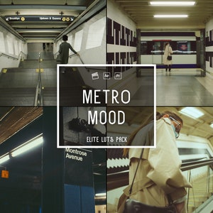 20 Metro Moody Luts | Underground Aesthetic Camera, Dark Moody Luts, Cool Indoor Effect | Rich Film Luts Camera | Video Editing