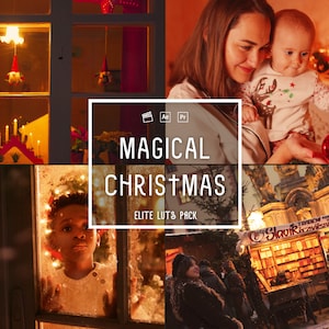 11 Christmas Video Presets LUTs | Photo and Video | Mobile & Desktop | Color Grading | Lightroom | Premiere Pro | Lumafusion| Final Cut Pro