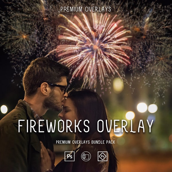 20 Firework Overlays | Photography & Digital Designs | Bonfire | Sparkle Overlays | New Year's and  Special Event Firework PNG