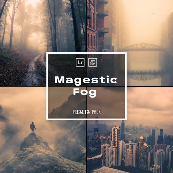 10 Majestic Fog Presets |Enhance Your Adventure and Travel Photos, Fog Effect Presets, Lightroom Photo Editing