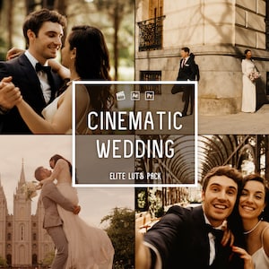 Cinematic Wedding LUTs Color Grading | Video and Photo | Mobile & Desktop | Video Presets| Premiere Pro| VN Pro | Lumafusion| Final Cut Pro