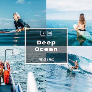 15 Deep Ocean Presets | Lightroom Filters for Summer California Ocean Photography | Summer Caribbean Sea | Photo Editing | Mobile & Desktop