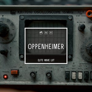 Oppenheimer Movie LUT & Preset | Elevate your Movie with Oppenheimer Film Lut | Video Editing | Lightroom | Final Cut Pro