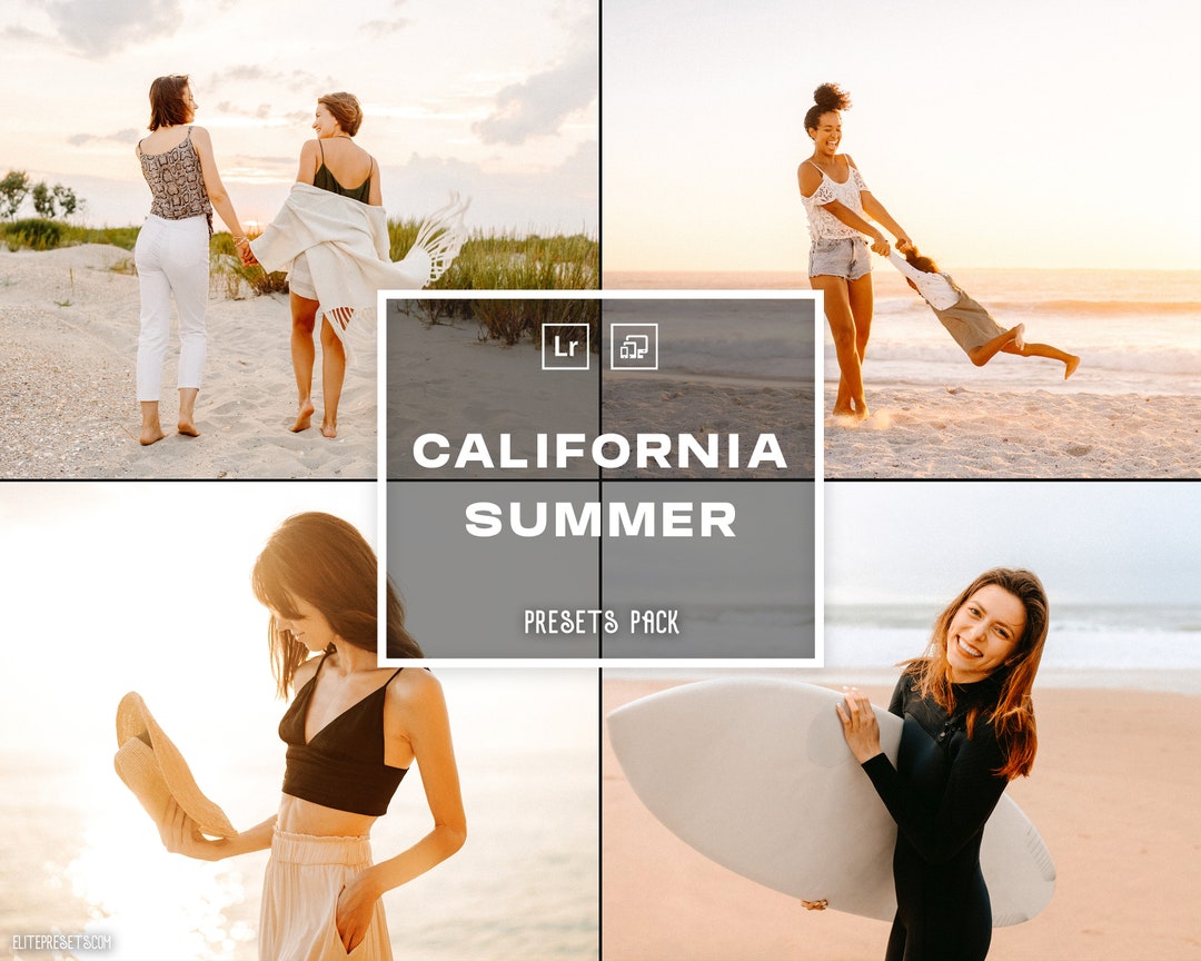 14 California Summer Presets Lightroom Filters for Beach Etsy