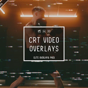 50 4K CRT Video Overlays | Old CRT TV, Retro Tech Atmosphere & Glitches etc | Glitches Static Vfx Video Effects