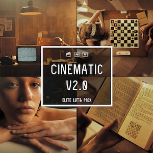 20 Cinematic LUTs V2 Color Grading | Photo and Video | Mobile & Desktop | Video Presets | Lightroom | Premiere Pro | VN Pro | Final Cut Pro