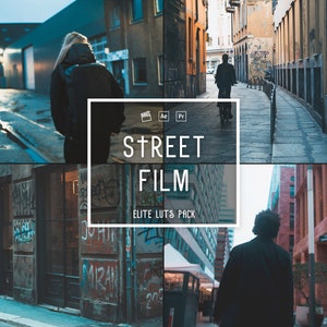 11 Street Film LUTs | Color Grading | Video and Photo | Mobile & Desktop | Lumafusion | Premiere Pro | Da Vinci | Final Cut Pro | VN Pro