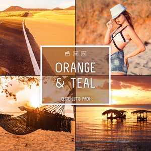 Orange und Petrol LUTs Color Grading | Video und Foto | Handy & Desktop | Adobe After Effect | Premiere Pro | Da Vinci | Final Cut | Luts |