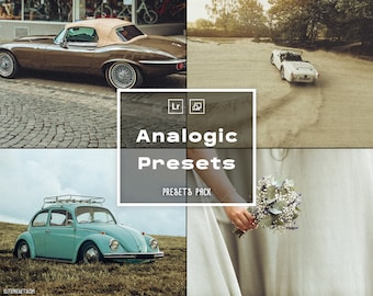 15 Analogic Presets | Retro Film Presets, Kodak Presets, Aesthetic Tones, Classic Moody Presets| Lightroom Photo Editing