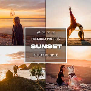 Summer Sunset Presets & Video LUTs | Video and Photo | Lightroom | Mobile and Desktop | Premiere Pro | VN Pro | Final Cut Pro | Unique |
