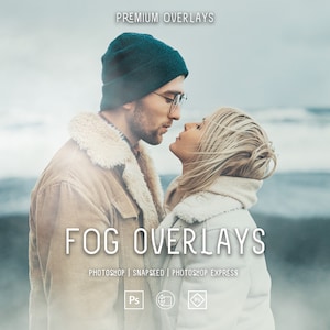 40 superposiciones de niebla, niebla real, superposiciones de humo, superposiciones de Photoshop, superposiciones de invierno, superposiciones meteorológicas, superposiciones brumosas, afinidad, dispositivos móviles y de escritorio