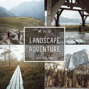 25 Landscape LUTs Color Grading | Video and Photo | Mobile & Desktop | LumaFusion | Premiere Pro | Da Vinci | Final Cut Pro | Video Presets