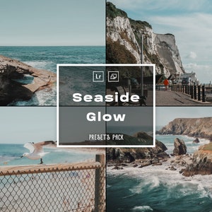 13 Seaside Glow Presets | Summer Travel, Beach Presets & Disposable Edition | Lightroom Mobile Photo Editing.