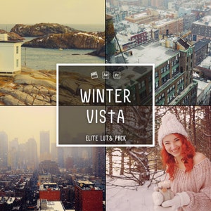 50 Winter Vista Luts | Colorful Winter, Christmas Holiday Luts, Bright Christmas Effect | Rich Winter Film Luts | Video Editing