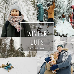10 Winter LUTs | Color Grading | Photo and Video | Mobile & Desktop | Video Presets | VN| Premiere Pro | Lumafusion| Final Cut Pro | White