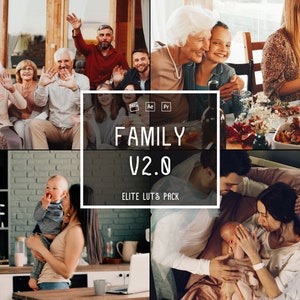 11 Family LUTs Color Grading | Video und Foto | Handy & Desktop | Lumafusion | Premiere Pro | Da Vinci | Final Cut Pro | Warme Video Presets