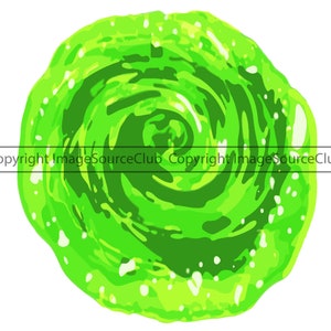Green Portal PNG SVG Files | Cartoon Style Sci Fi Portal | Green Portal | Teleportation | Instant Download | Commercial Use
