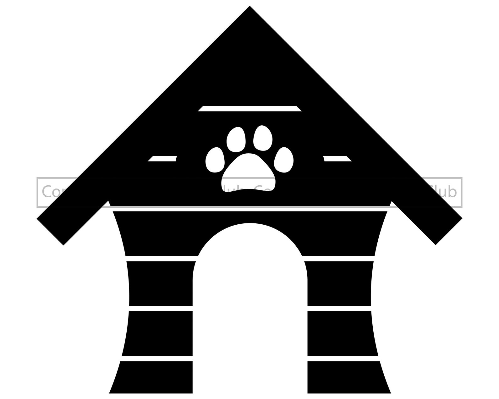 Small Dog House Silhouette PNG and SVG Files Dog House With Etsy UK