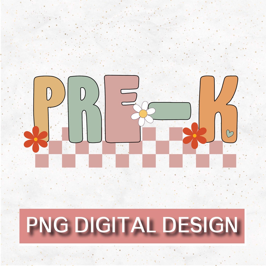 Pre-k Teacher PNG, Preschool Teacher Sublimation File, Retro Teacher