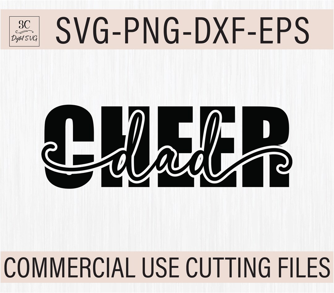 Cheer Dad Svg Cheerleader Svg Cheer Dad Shirt Svg Team - Etsy