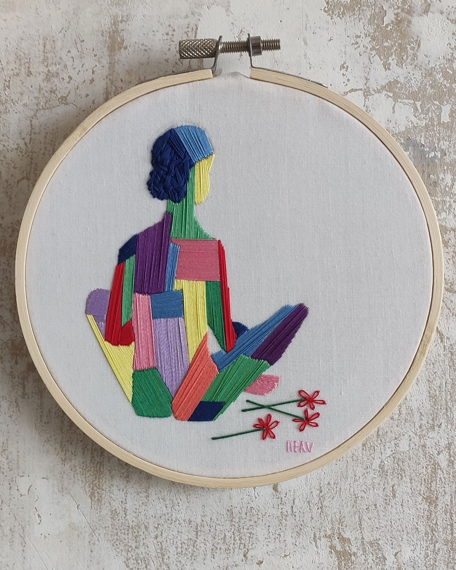 Colourful flower girl jessecmault  etsy uk