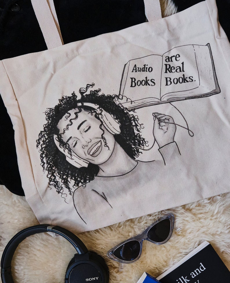 Audiobook Tote Bag Audiobook Tote Bag