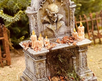 Dracula's Alter, 3D Print, Dept 56, Spooky town, dollhouse