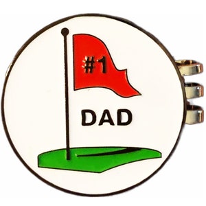 Golf Ball Marker Magnetic Hat Clip Father Day Gift
