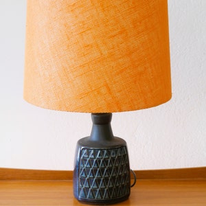 Pottery table lamp. Mid-century modern Danish design, a vintage Scandinavian ceramic lamp from Soholm Söholm, Denmark With free delivery image 7