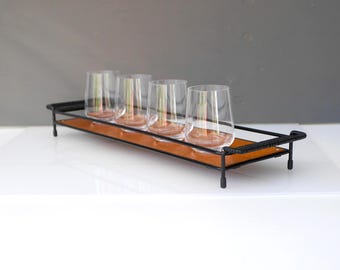 Mid-Century Modern Teak Tray: Scandinavian String Tray by NYBRO, Sweden. Shipping and New US tariff included in the price