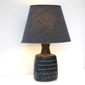 Pottery table lamp. Mid-century modern Danish design, a vintage Scandinavian ceramic lamp from Soholm Söholm, Denmark With free delivery image 2