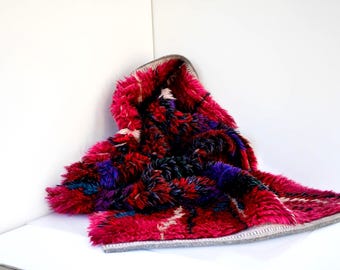 Vintage Swedish Wool Rya Rug, Mid-Century Modern Abstract Design. Shipping and New US tariff included in the price