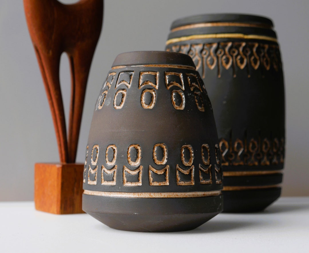 Mid-century Modern Scandinavian Art Design. Handmade Vintage Pottery ...