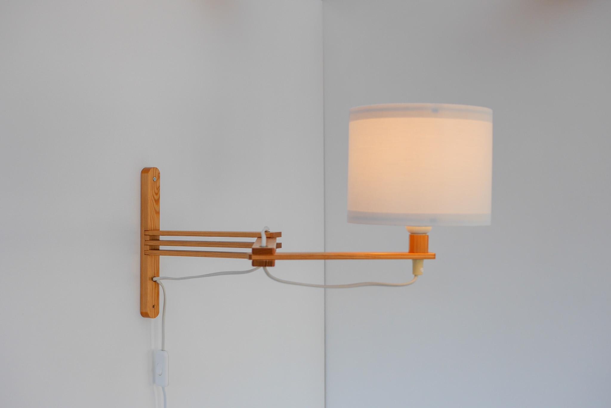 Lampe orange à pois fes années 70 Vintage Fer - Vendu