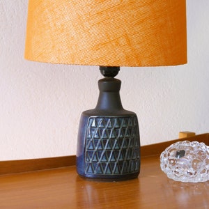 Pottery table lamp. Mid-century modern Danish design, a vintage Scandinavian ceramic lamp from Soholm Söholm, Denmark With free delivery image 5
