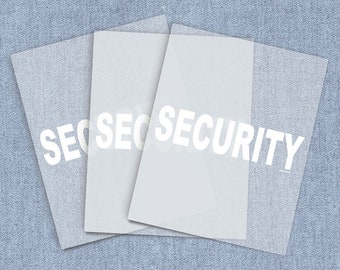 Security DTF Heat Transfer, Iron-on Transfer, Direct-To-Film Home Iron Full Color Transfers Ready To Press, Craft Iron Ons