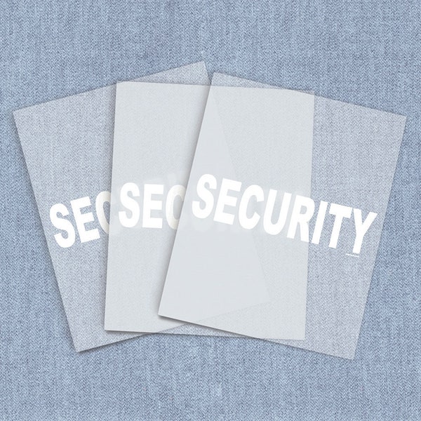 Security DTF Heat Transfer, Iron-on Transfer, Direct-To-Film Home Iron Full Color Transfers Ready To Press, Craft Iron Ons