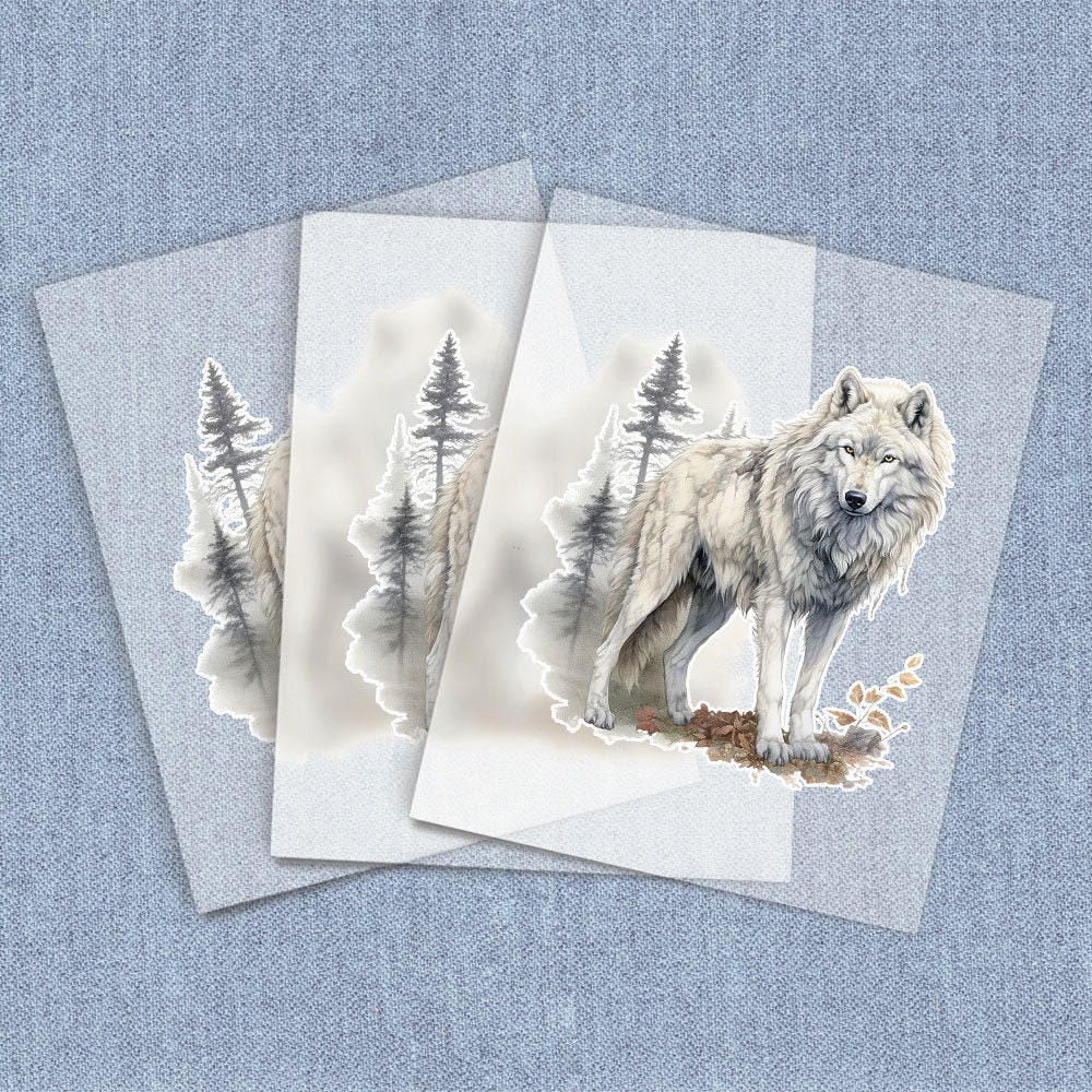 Majestic Wolf DTF Heat Transfer, Iron-on Transfer, Wilderness Direct-to ...