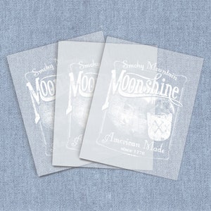 Smoky Mountain Moonshine (Darks Only) DTF Heat Transfer, Iron-on Transfer, Direct-To-Film Home Iron Full Color Transfers Ready To Press