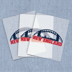 New England Football Craft Home Iron-on For T-shirts, Sport Team DTF Heat Transfer, Create Gifts For Patriots Fans, Direct-To-Film Transfers
