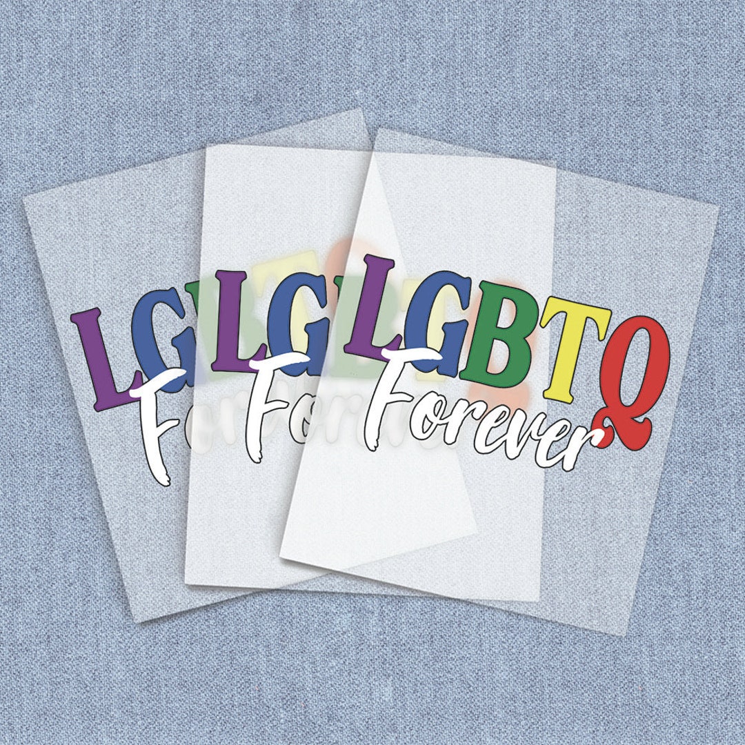 Pride Rhinestone Transfer Pride Heat Transfer, LGBTQ Forever Direct-to-film Iron-on Transfer ...