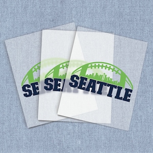 Seattle Football Home Iron-on For T-shirts, Sports Team DTF Heat Transfer, Create Gifts For Seahawks Fans, Craft Direct-To-Film Transfers