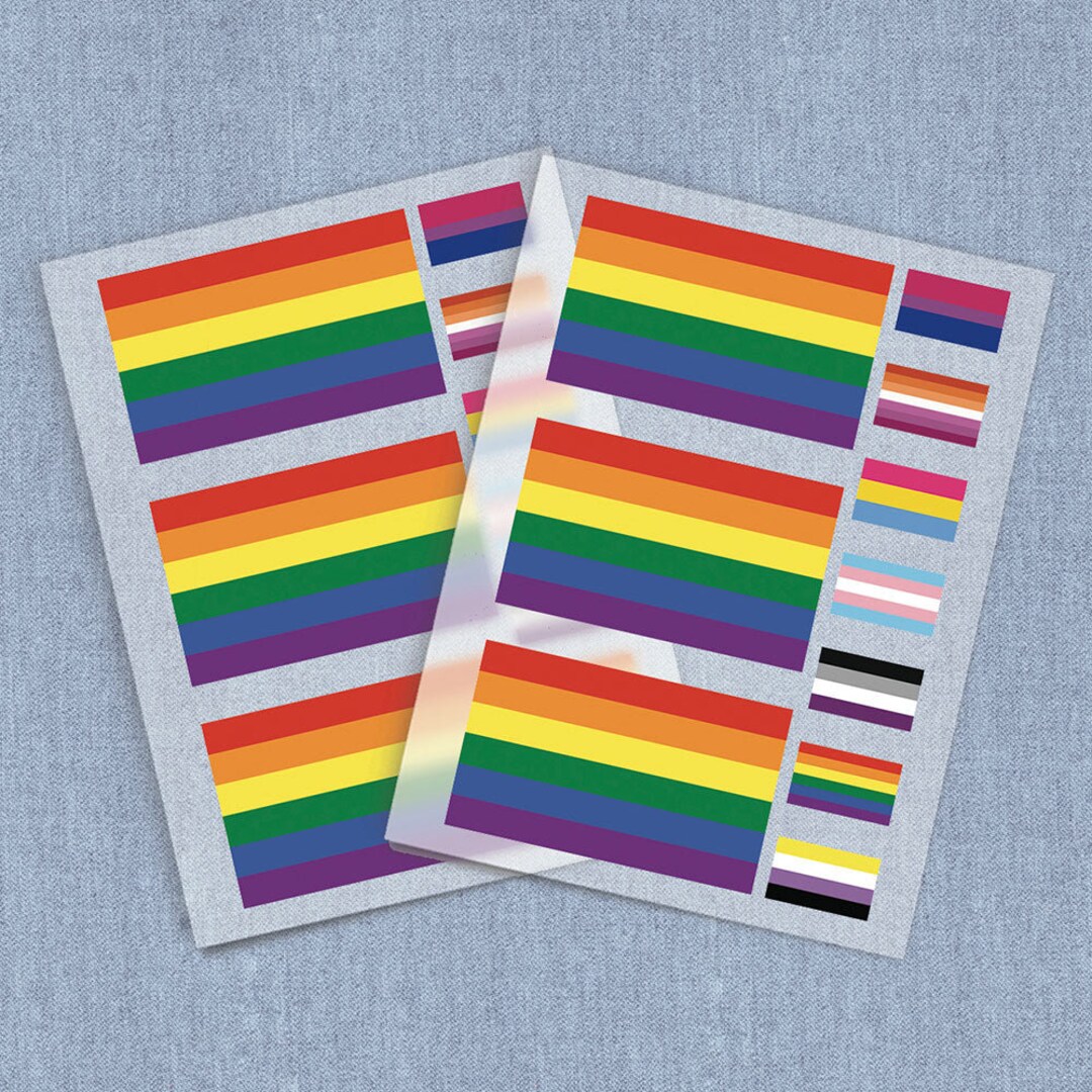 Pride Rhinestone Transfer Pride DTF Heat Transfer Cut-ups, Direct-to-film Iron-ons, Home Iron ...