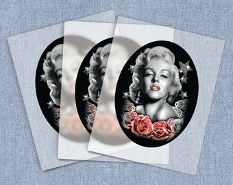 Starlet Direct-To-Film Transfers, Marilyn Monroe DTF Heat Transfer, Iron-on Home Iron Transfers, DIY Rose Full Color Digital Craft Iron on