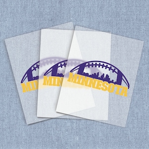Minnesota Football Craft DTF Heat Transfer, Sports Team Direct-To-Film Transfers, Create Gifts For Vikings Fans, Home Iron-on For T-shirts
