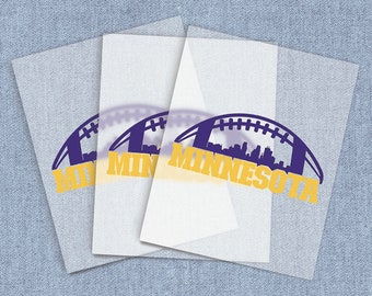 Minnesota Football Craft DTF Heat Transfer, Sports Team Direct-To-Film Transfers, Create Gifts For Vikings Fans, Home Iron-on For T-shirts