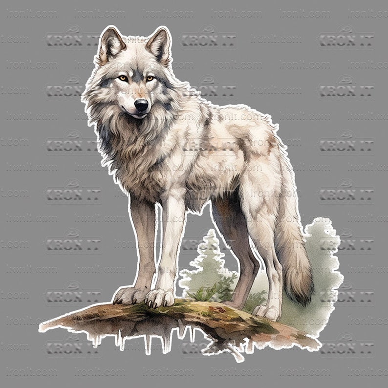Majestic Wolf 2 DTF Heat Transfer, Iron-on Transfer, Wildlife Direct-to ...