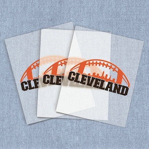 Cleveland Football Direct-To-Film Transfers, Sports Team Home Iron-on For T-shirts, Create Gifts For Browns Fans, Craft DTF Heat Transfer